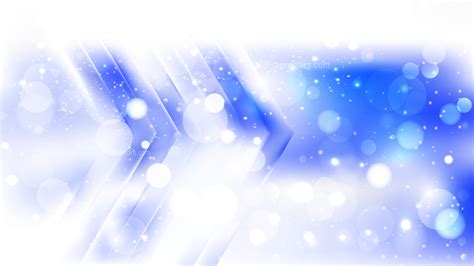 Abstract Blue And White Blurry Lights Background