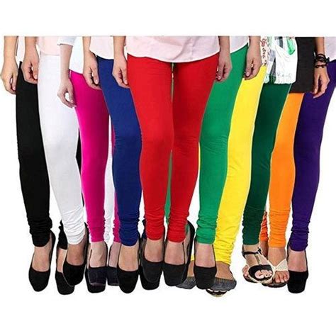 Plain Ladies Colored Leggings Size Medium Large Xl Free Size Rs