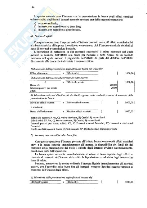 Economia Aziendale Ii Contabilit Cap Appunti