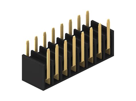 Br Xxg Xx Mm Pcb Socket Double Rows Horizontal Entry Dip Type