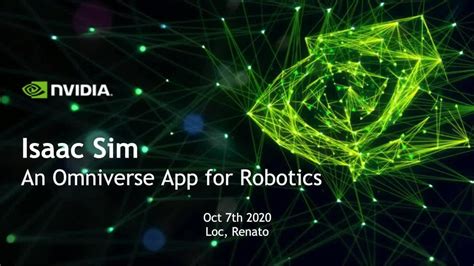 Isaac Sim 20202 Omniverse Robotics App Nvidia On Demand