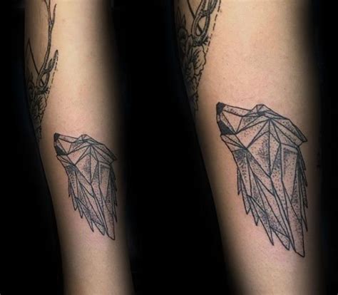 90 Geometric Wolf Tattoo Designs For Men Manly Ink Ideas Tattoo