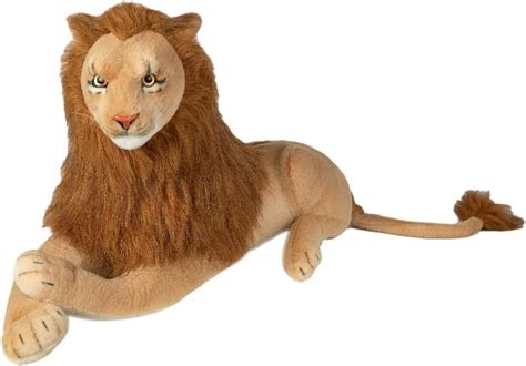 Feclor Giant Lion Stuffed Animal Lifelike Stuffed Lion