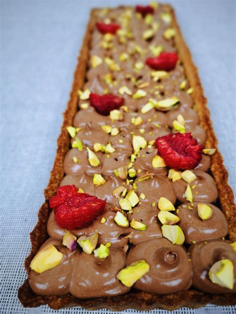 Crostata Al Pistacchio Con Ganache E Namelaka Al Cioccolato