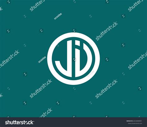 Ji Letter Logo Design Vector Template Royalty Free Stock Vector