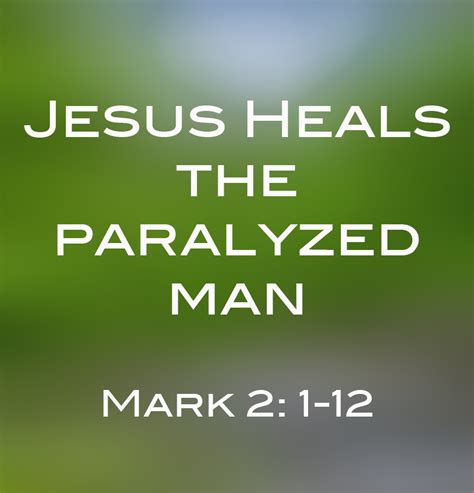 Jesus Heals the Paralyzed Man — Hub City Church