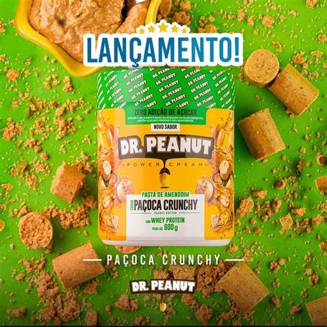 Pasta De Amendoim Dr Peanut Pa Oca Crunchy C Whey G Nico