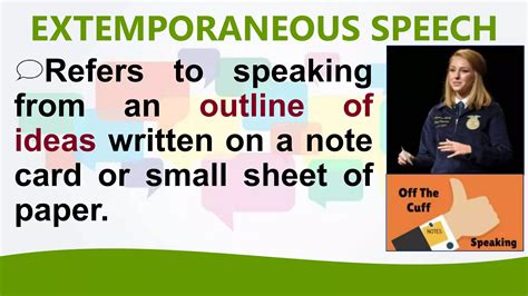 Types Of Speeches Ppt