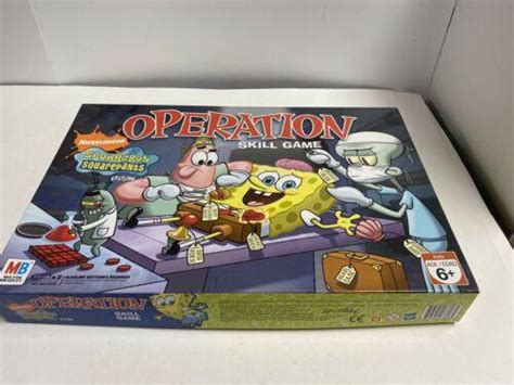 SpongeBob Squarepants OPERATION Board Game Milton Bradley Nickelodeon ...