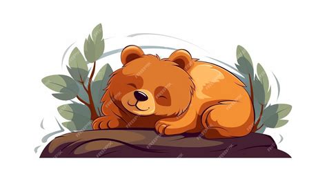 Premium Ai Image Cute Bear Sleeping Cartoon Vector Icon Illustration