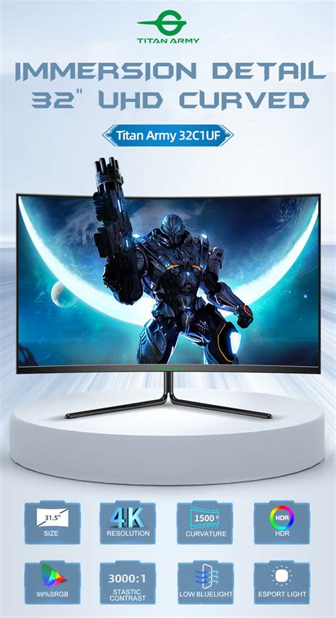 Titan Army Uhd K R Curved Hz Monitor C Uf