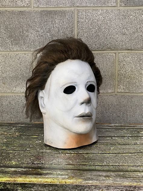 Halloween Michael Myers Mask Rehaul Tots Repaint Mask Etsy