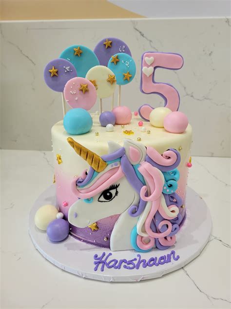 Harshaan Unicorn Fondant Cake Rashmi S Bakery