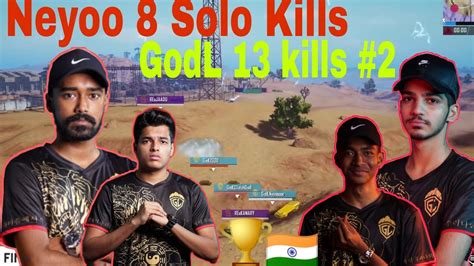 Godl On Fire 13 Kills Domination🔥🔥 🇮🇳neyoo 1v4 Situation In Last Circle