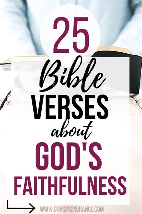 25 Bible Verses About God's Faithfulness - Chasing Vibrance