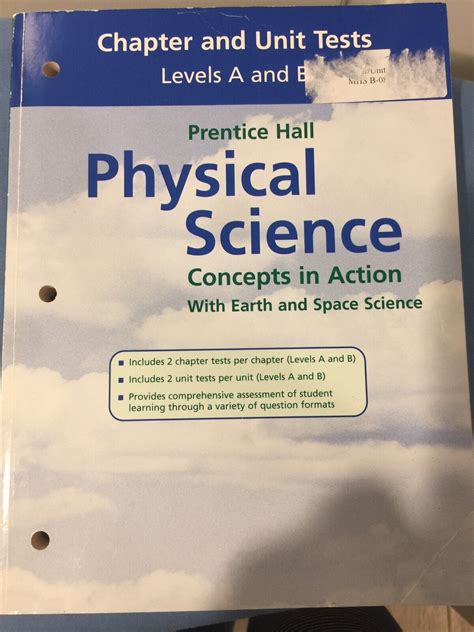 Chapter And Unit Tests Levels A And B Prentice Hall Physical Science