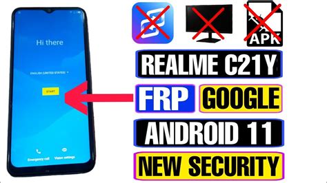 Realme C21Y FRP Bypass Android 11 New Security Realme RMX3261