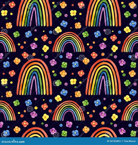 Lgbt Pride Month Seamless Pattern Lgbtq Artlgbt Pride Month Seamless