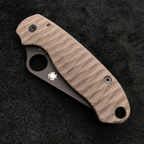 Spyderco Para 3 C223GPBK Green Micarta Anso Scales Black Hardware New