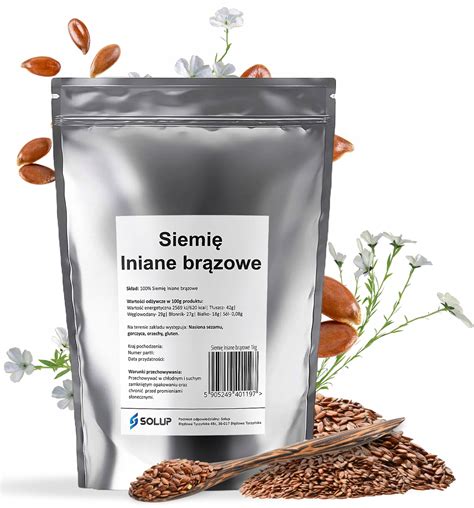 SIEMIĘ LNIANE Brązowe ziarno NATURALNE 1kg 12721936913 Allegro pl