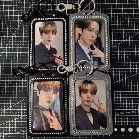 Jual Photocard Holder Diamond Mutiara Bahan Kulit Pc Kpop Holder