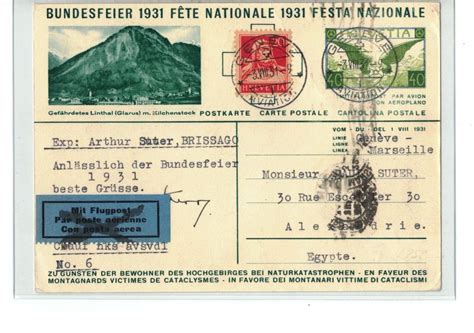 Ganzsache Postkarte Bundesfeier 1931 O Kaufen Auf Ricardo