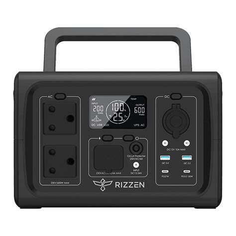 Rizzen 500W Power Station, 512Wh, with UPS function - Rugged SA