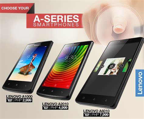 Lenovo Mobile Unveils New A Series Smartphones In The Philippines