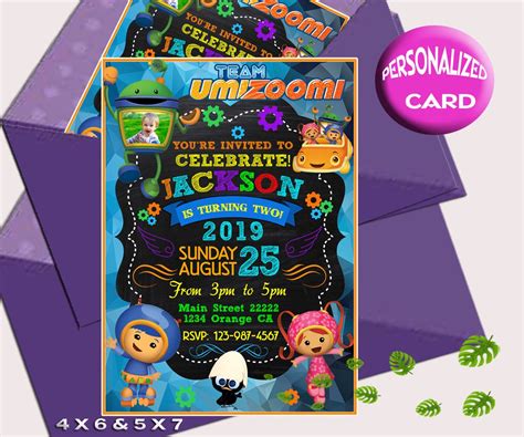 Team Umizoomi Photo Invitation For Boy Team Umizoomi Party Etsy