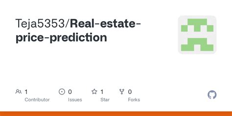 Github Teja Real Estate Price Prediction