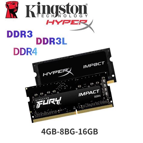 Memória Para Notebook Ddr3 Ddr4 Ram Kingston Hyperx Fury 4gb 8gb 16gb