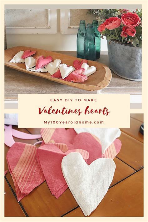 Fabric Valentine Hearts DIY | Diy holiday gifts, Fabric hearts ...