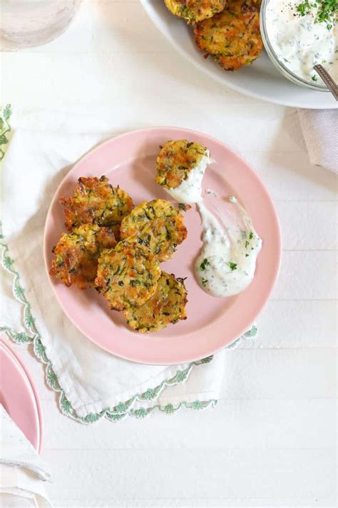 Sharp Cheddar Baked Zucchini Fritters Cup Of Zest