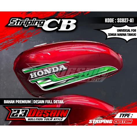 Striping List CB 100 Sticker Dhimas Mocil Striping CB 125 Airbrush Iam