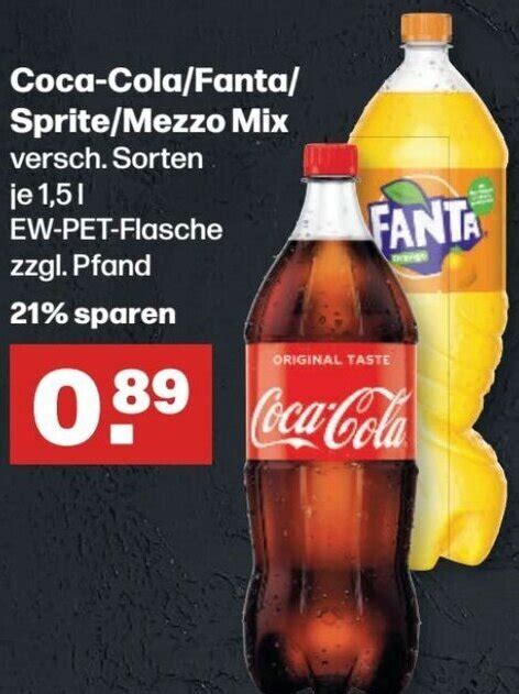 Coca Cola Fanta Sprite Oder Mezzo Mix L Angebot Bei Handelshof