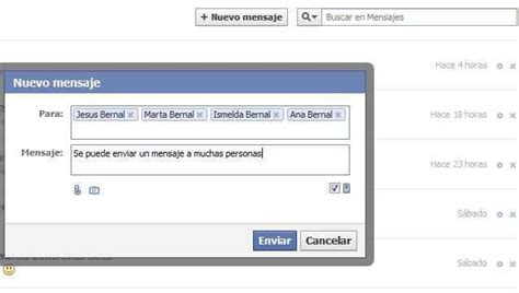 Como Enviar Un Mensaje A Varias Personas Al Mismo Tiempo En Facebook
