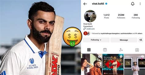 Revealed How Much Indian Cricketer Virat Kohli Charges Per Post On