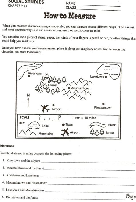 Basic Map Skills Worksheets