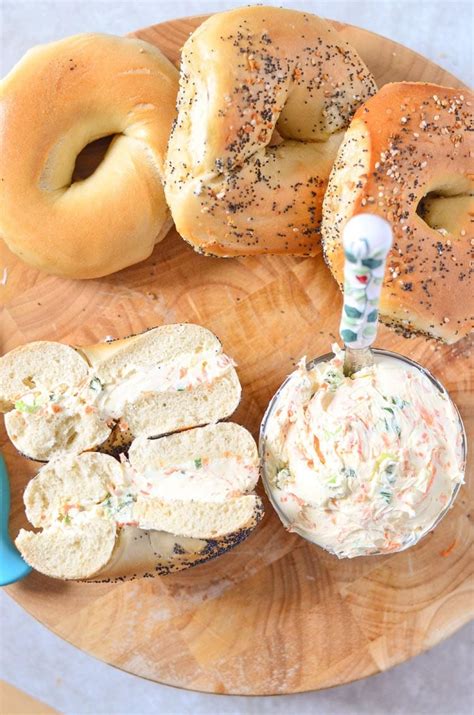 Homemade Vegetable Cream Cheese Spread Recipe For Bagels Can Be Us