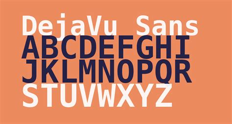 Dejavu Sans Mono Bold Free Font What Font Is