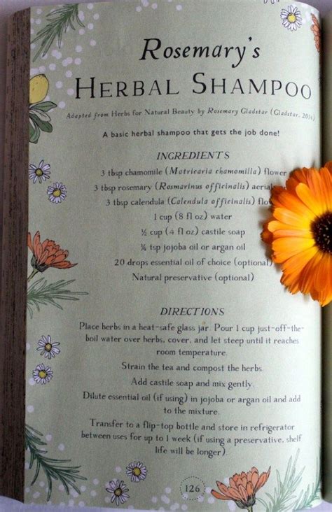 Homemade Herbal Shampoo Recipe | Herbal shampoos, Herbal skin care ...
