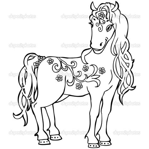 Miniature Horse Coloring Pages at GetColorings.com | Free printable ...