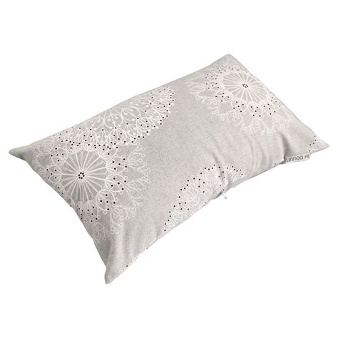 Housse De Coussin X Cm Diano Cleomes Blanches Polycoton Linnea