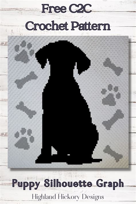 Puppy Silhouette Graph Highland Hickory Designs In Knitting