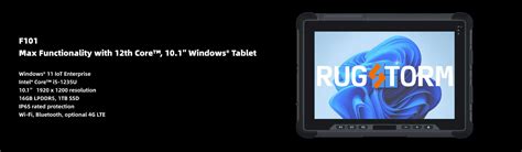 New Arrival Rugged Windows Tablet Rugstorm F Rugstorm