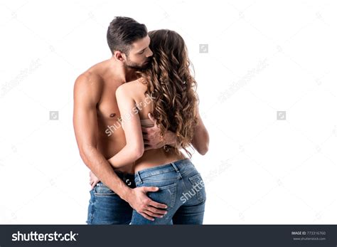 Back View Beautiful Sensual Half Naked Stock Photo Shutterstock