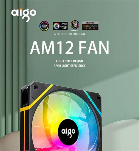 Aigo Am Rgb F Kit Mm Ventilador Caso Do Computador Pin