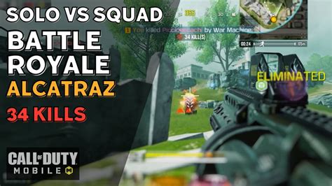 Kills In Battle Royale Alcatraz Solo Vs Squads Call Of Duty