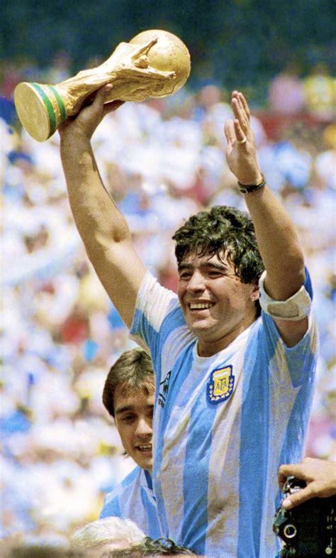 Maradona México 86 Diego maradona Football images Lionel messi