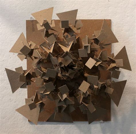 3d Design Chipboard · Art Prof Cardboard Sculpture Cubist Sculpture